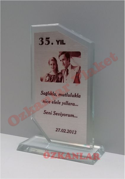 Kristal Plaket KOD: KP 13