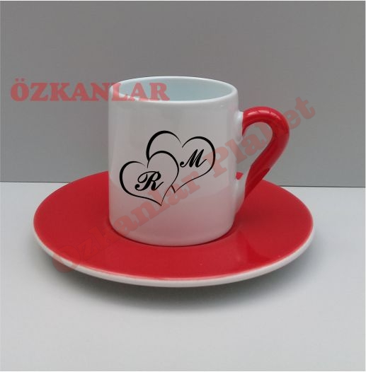 Bask?l? Kahve Fincan? KOD: KF 5