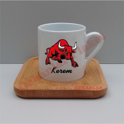 Bask?l? Kahve Fincan? KOD: KF 4