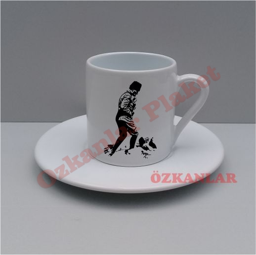 Bask?l? Kahve Fincan? KOD: KF 8