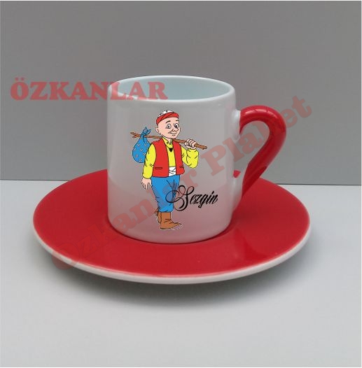 Bask?l? Kahve Fincan? KOD: KF 12