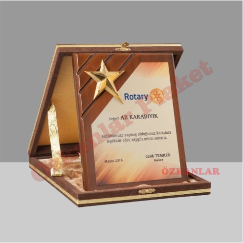 Kadife Kutulu Plaket KOD: PL 42